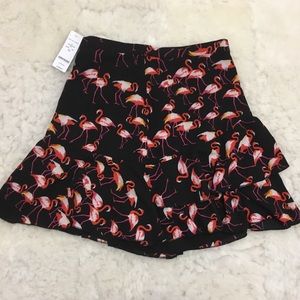 Bebe flamingo skirt